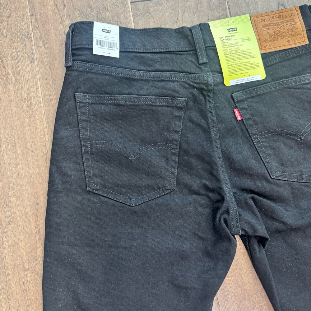 NWT! Men’s Levi's 514 Straight Black Jeans 32/30 - Picture 8 of 16